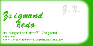 zsigmond nedo business card